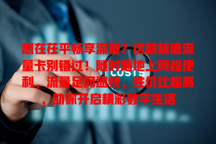 想在茌平畅享流量？这款超值流量卡别错过！随时随地上网超便利，流量足网速快，性价比超高，助你开启精彩数字生活
