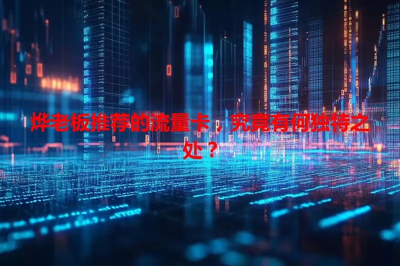 烨老板推荐的流量卡，究竟有何独特之处？