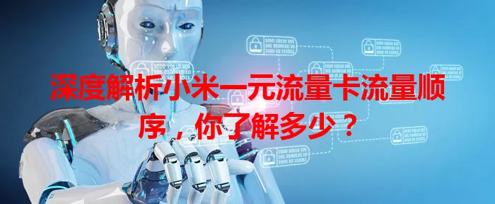 深度解析小米一元流量卡流量顺序，你了解多少？
