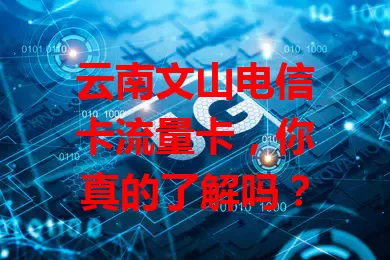 云南文山电信卡流量卡，你真的了解吗？