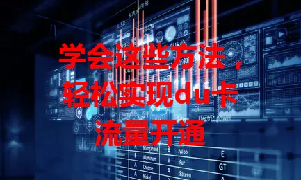 学会这些方法，轻松实现du卡流量开通