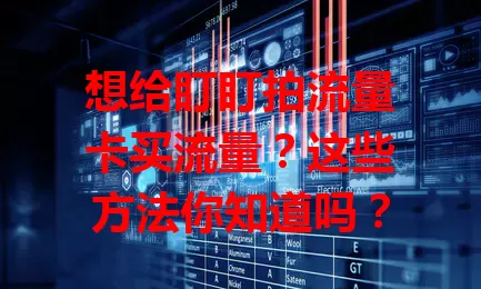 想给盯盯拍流量卡买流量？这些方法你知道吗？