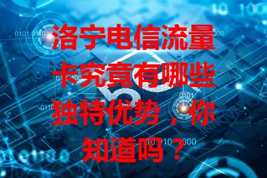 洛宁电信流量卡究竟有哪些独特优势，你知道吗？