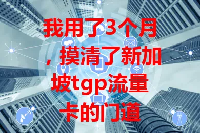 我用了3个月，摸清了新加坡tgp流量卡的门道
