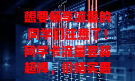 想要畅享流量的同学们注意了！同学卡流量套餐超棒，价格实惠流量足，网络稳定少卡顿，性价比超高，助你在校园网络世界自由遨游！