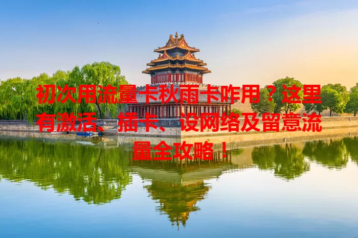 初次用流量卡秋雨卡咋用？这里有激活、插卡、设网络及留意流量全攻略！