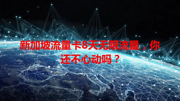 新加坡流量卡8天无限流量，你还不心动吗？