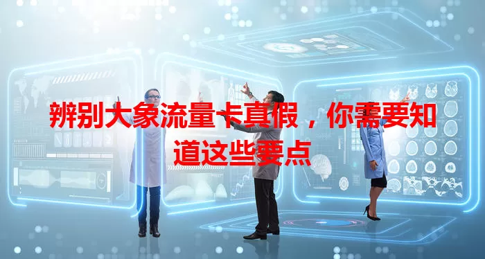 辨别大象流量卡真假，你需要知道这些要点