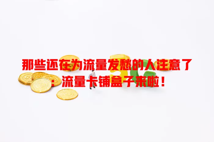 那些还在为流量发愁的人注意了：流量卡铺盒子来啦！