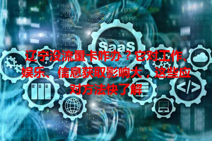 辽宁没流量卡咋办？它对工作、娱乐、信息获取影响大，这些应对方法快了解