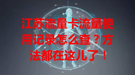 江苏流量卡流量使用记录怎么查？方法都在这儿了！