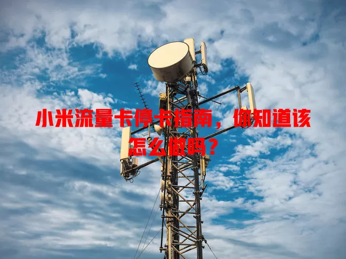 小米流量卡停卡指南，你知道该怎么做吗？