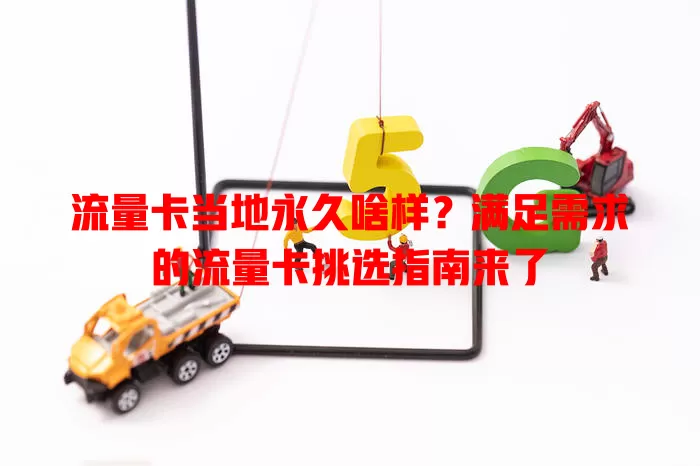 流量卡当地永久啥样？满足需求的流量卡挑选指南来了