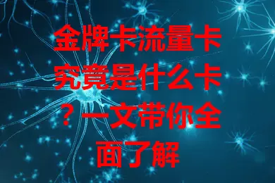 金牌卡流量卡究竟是什么卡？一文带你全面了解