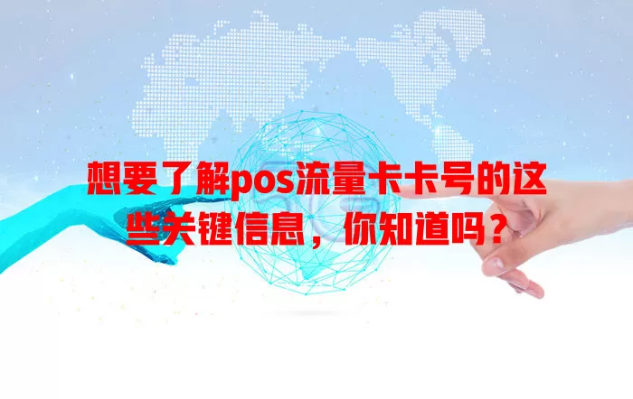 想要了解pos流量卡卡号的这些关键信息，你知道吗？