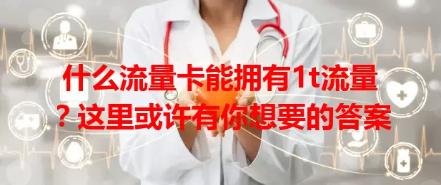 什么流量卡能拥有1t流量？这里或许有你想要的答案