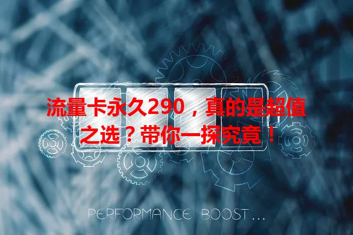 流量卡永久290，真的是超值之选？带你一探究竟！