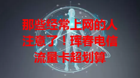 那些经常上网的人注意了！珲春电信流量卡超划算