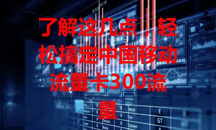 了解这几点，轻松搞定中国移动流量卡300流量