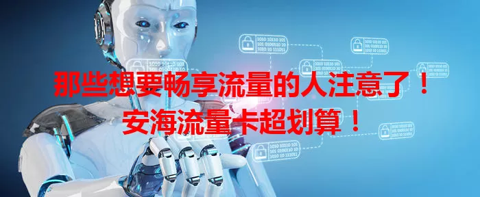 那些想要畅享流量的人注意了！安海流量卡超划算！