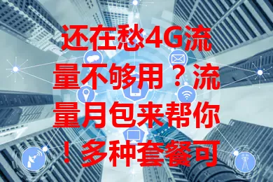 还在愁4G流量不够用？流量月包来帮你！多种套餐可选，计费清晰，办理简便，优惠多多。有了它，畅享数字化生活，告别流量烦恼！