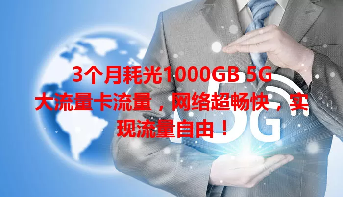 3个月耗光1000GB 5G大流量卡流量，网络超畅快，实现流量自由！