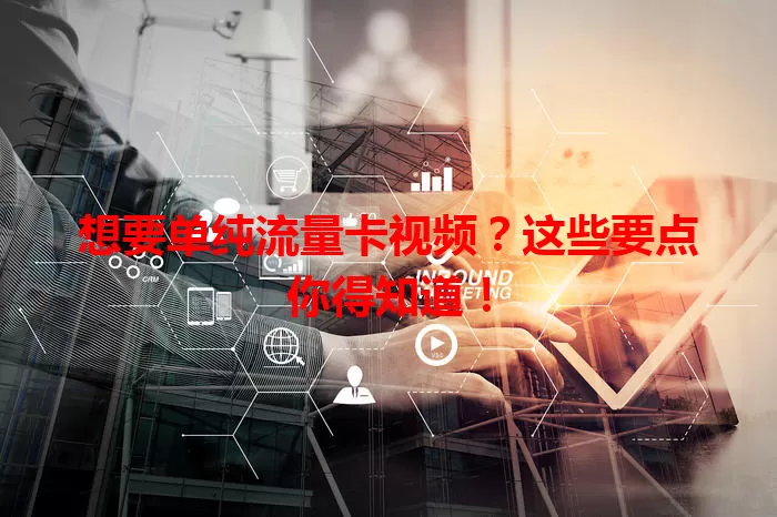 想要单纯流量卡视频？这些要点你得知道！
