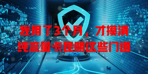 我用了3个月，才摸清纯流量卡昆明这些门道