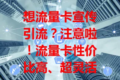 想流量卡宣传引流？注意啦！流量卡性价比高、超灵活，网络稳定，适配多设备。选优质流量卡，宣传更顺畅高效，低成本获更多关注流量，助力业务发展！