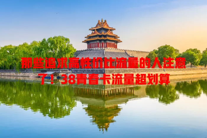 那些追求高性价比流量的人注意了！38青春卡流量超划算