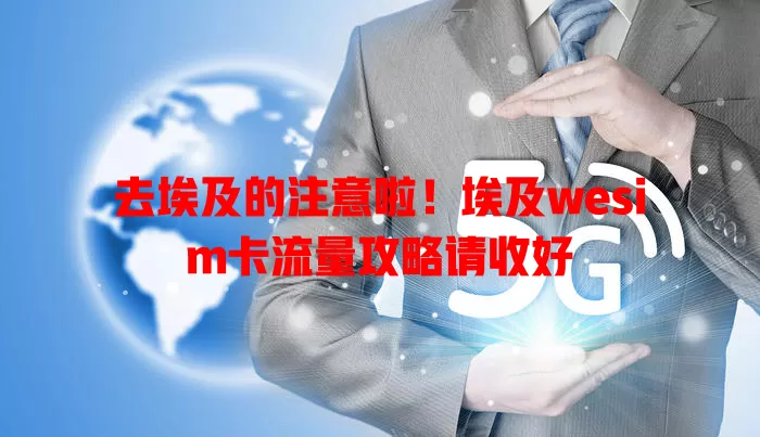 去埃及的注意啦！埃及wesim卡流量攻略请收好