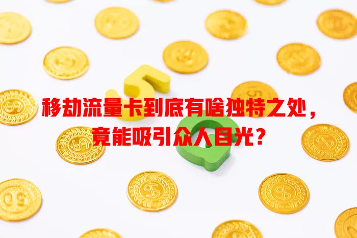 移劫流量卡到底有啥独特之处，竟能吸引众人目光？