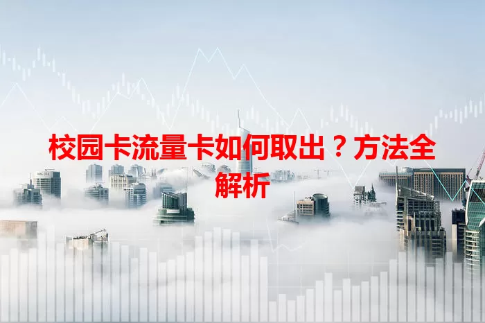 校园卡流量卡如何取出？方法全解析