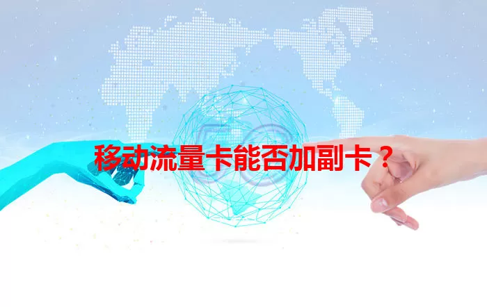 移动流量卡能否加副卡？