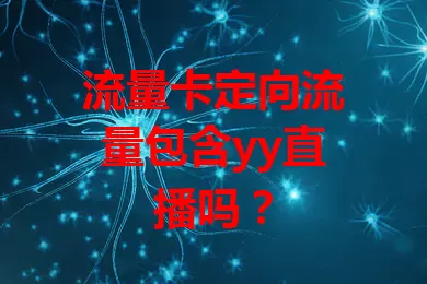 流量卡定向流量包含yy直播吗？