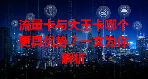 流量卡与大王卡哪个更具优势？一文为你解析