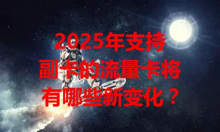 2025年支持副卡的流量卡将有哪些新变化？