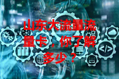 山东大流量流量卡，你了解多少？