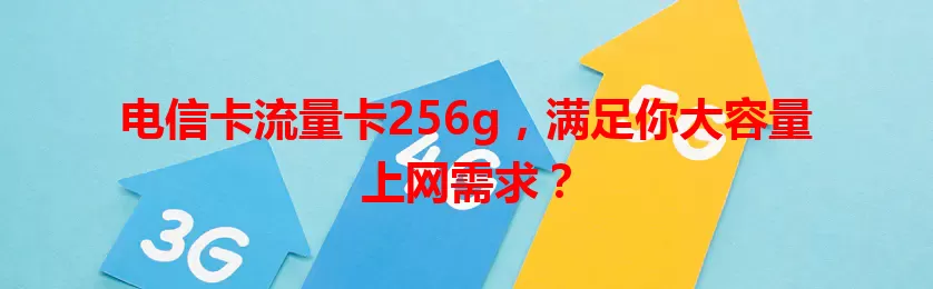 电信卡流量卡256g，满足你大容量上网需求？