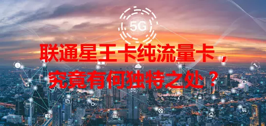 联通星王卡纯流量卡，究竟有何独特之处？