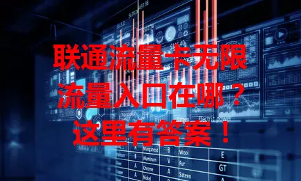 联通流量卡无限流量入口在哪？这里有答案！