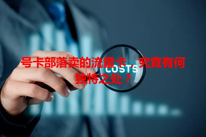 号卡部落卖的流量卡，究竟有何独特之处？