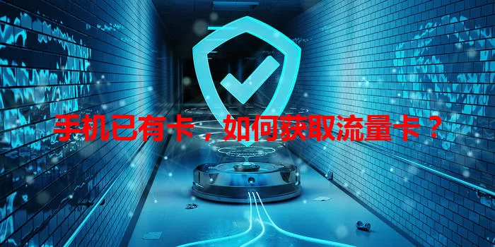 手机已有卡，如何获取流量卡？