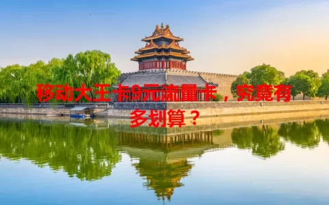 移动大王卡9元流量卡，究竟有多划算？