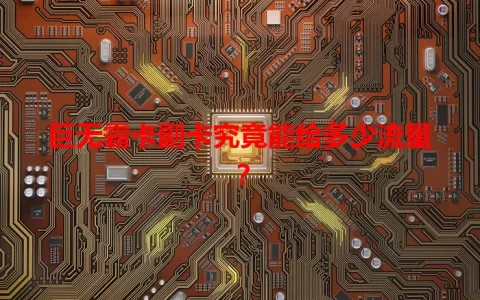 巨无霸卡副卡究竟能给多少流量？