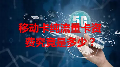 移动卡纯流量卡资费究竟是多少？