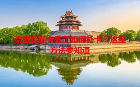 流量套餐卡丢了如何补卡？这些方法要知道