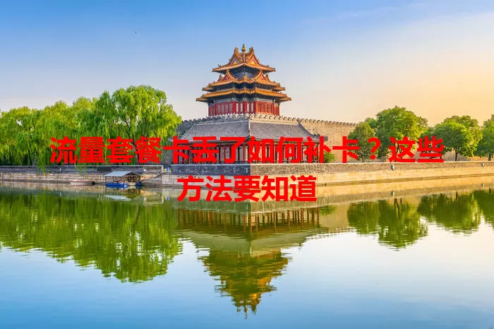 流量套餐卡丢了如何补卡？这些方法要知道