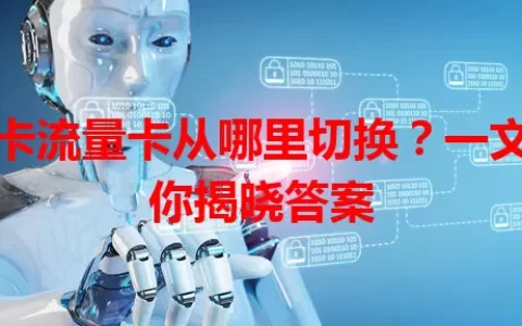 双卡流量卡从哪里切换？一文为你揭晓答案